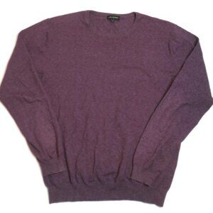 Jack London Sweater Mens Medium Purple Crew Neck Pullover Cotton Knit Jumper